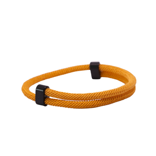 Verstelbaar touw-armband - oranje