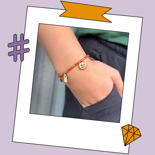 Halloween bedelarmbandje