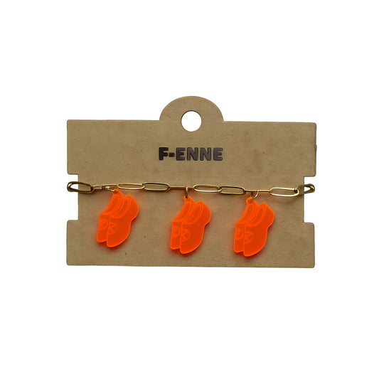 Bedelarmband - Oranje Klompjes