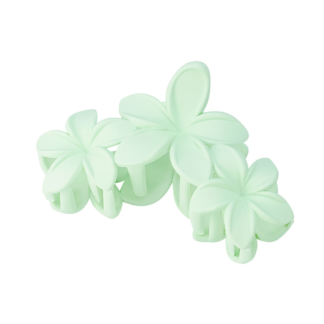 Bloemen haarclip - groen