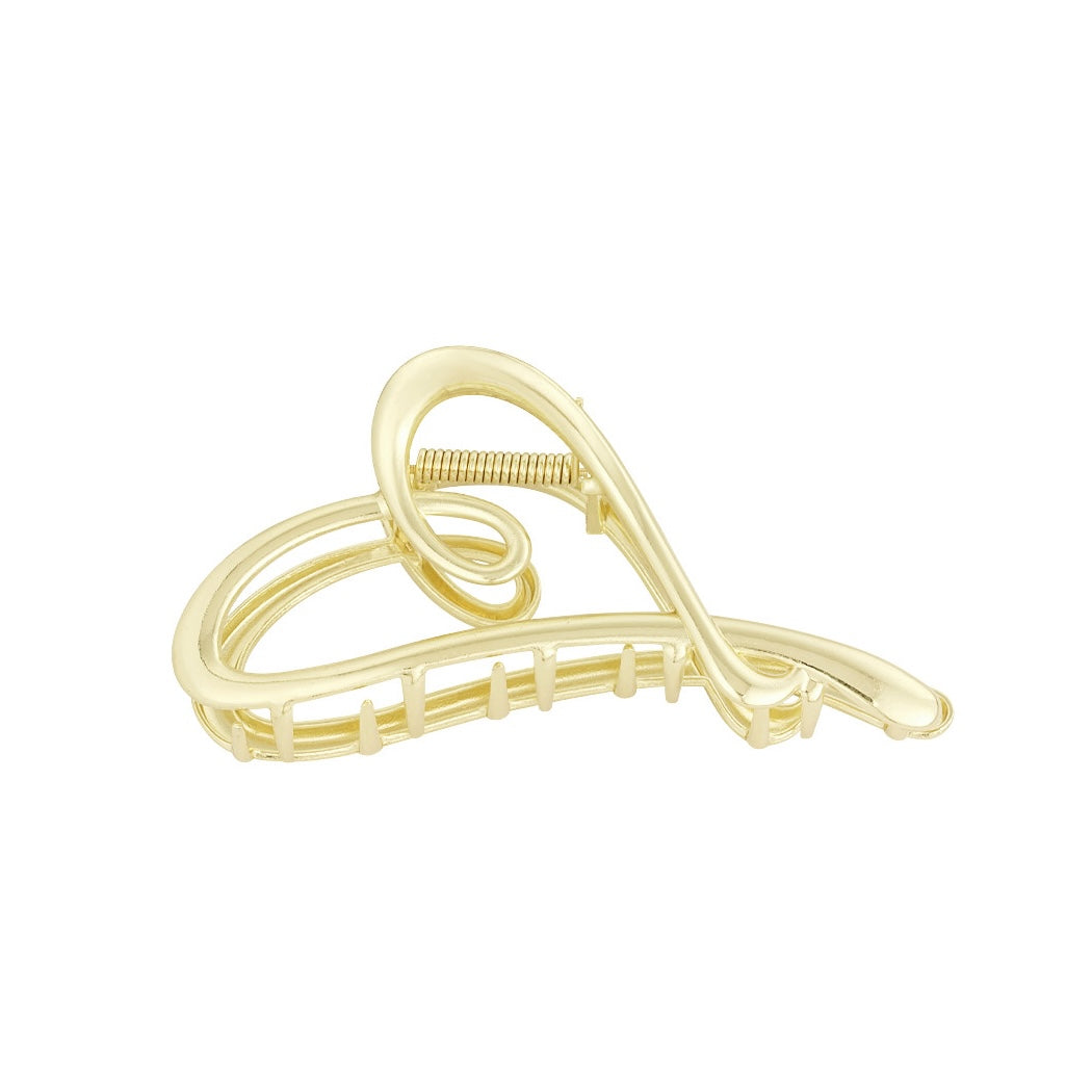 Haarclip hart - goudkleurig
