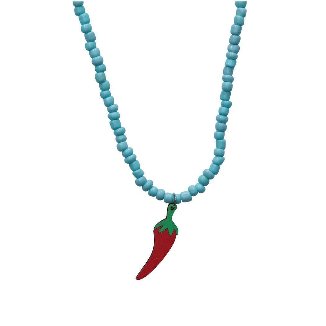 Ketting met houten peper-hanger