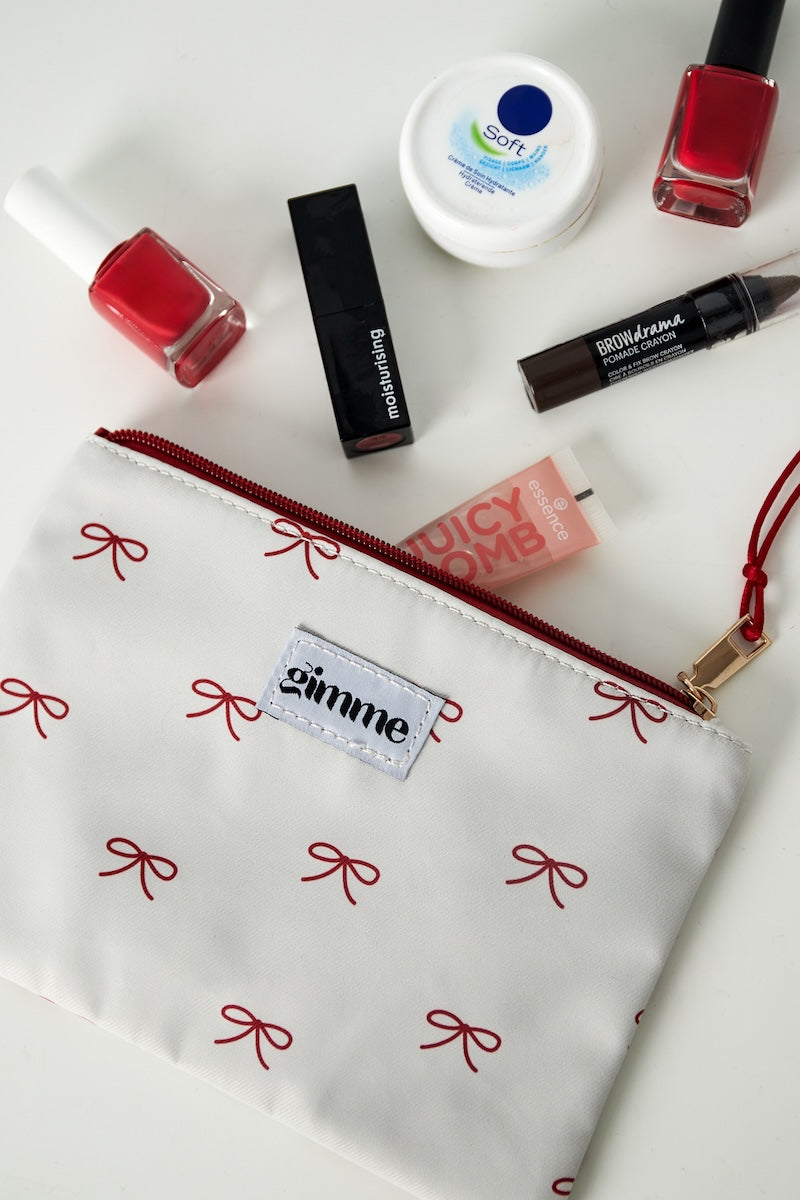 Gimme toilettas met strikjes