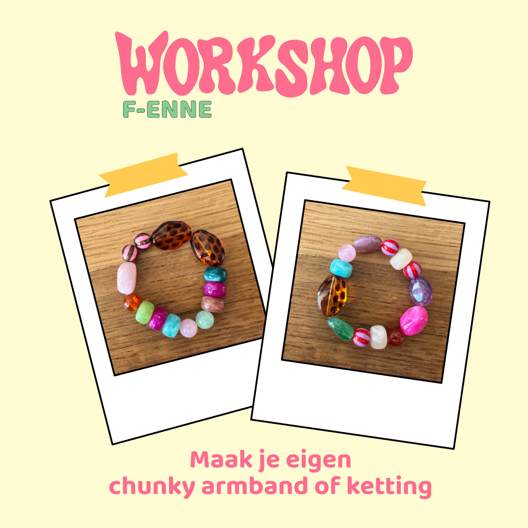 Workshop chunky armband of ketting maken