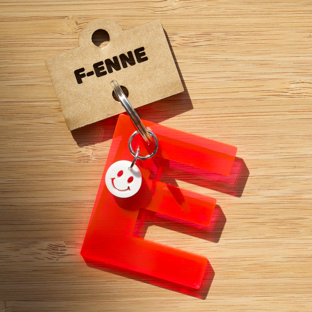 Sleutelhanger met initiaal - acryl