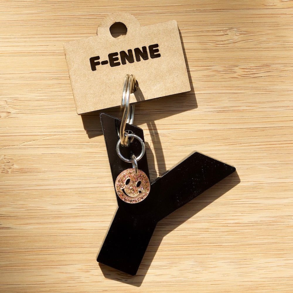 Sleutelhanger met initiaal - acryl