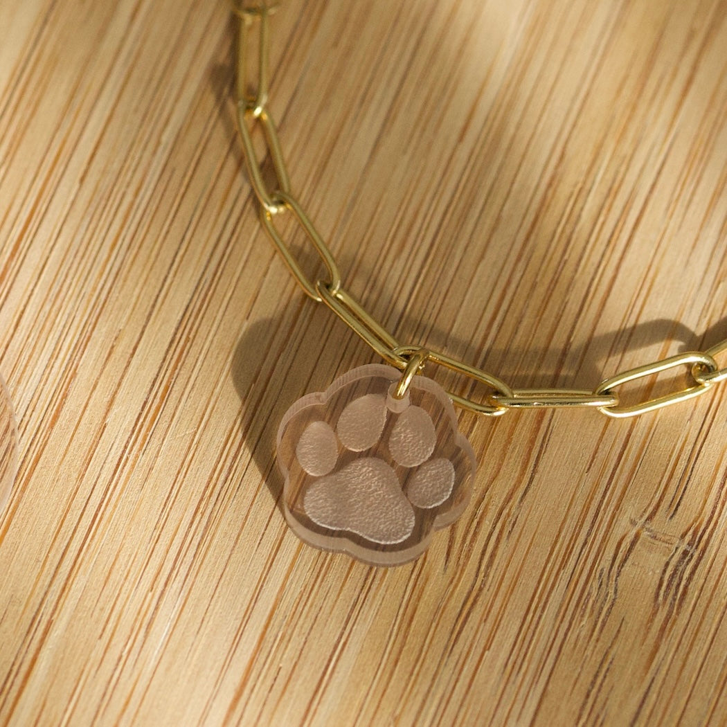 Bedelarmband – Animal Lover - Lichtbruin Acryl