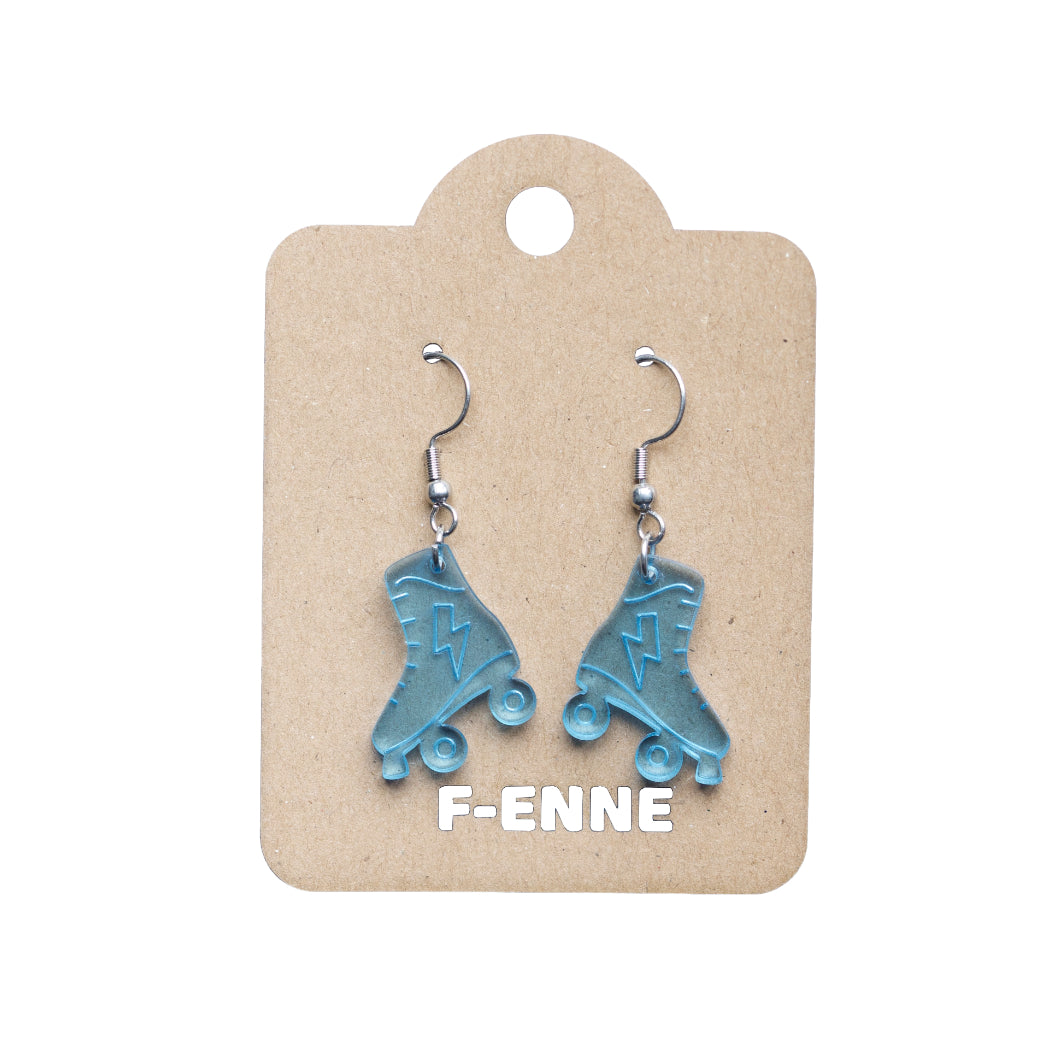 Oorbellen - Rolschaatsen acryl hanger