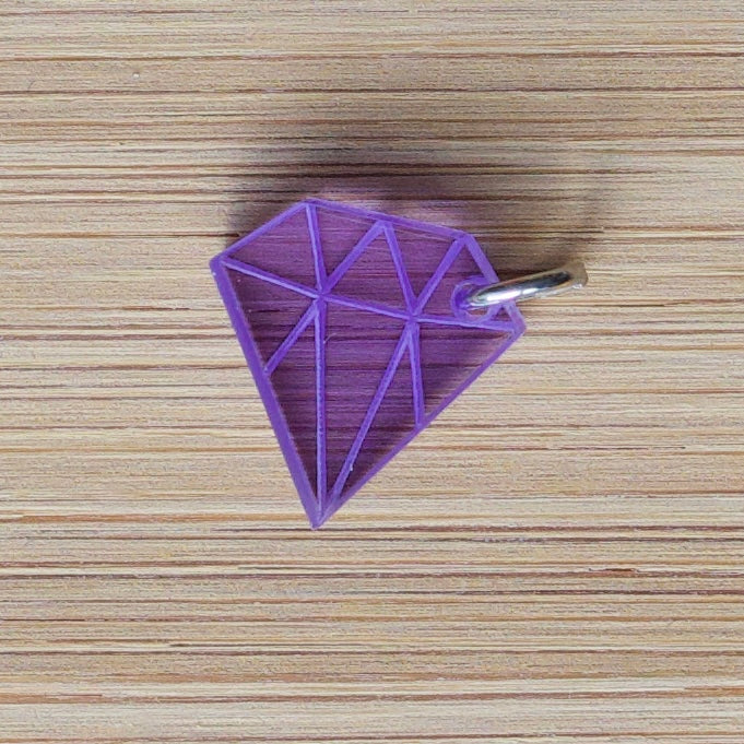 Acryl Bedeltje – Diamant