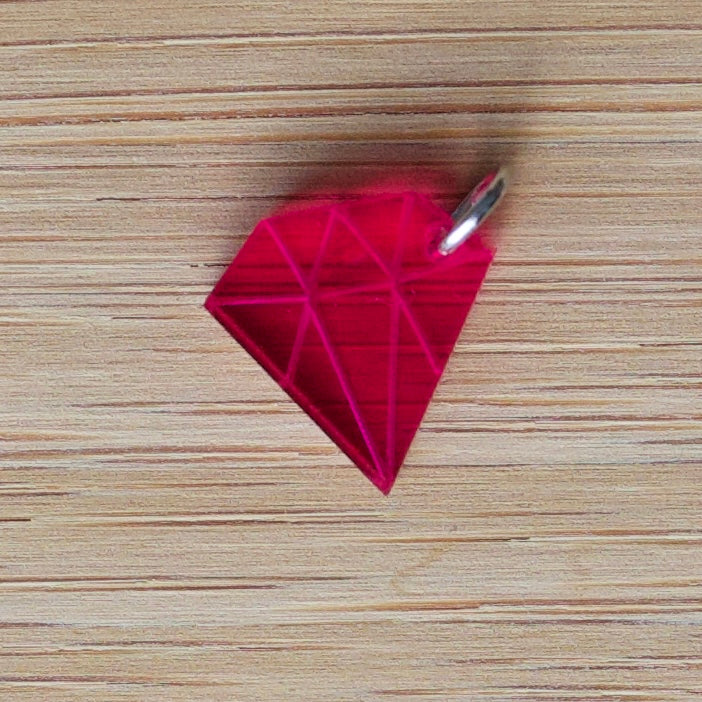 Acryl Bedeltje – Diamant