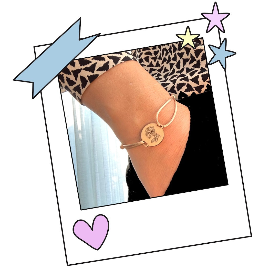 Armband met geboortebloem
