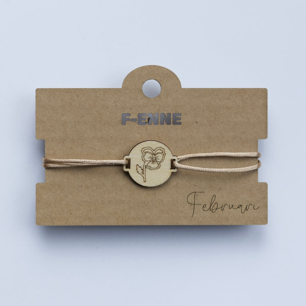 Armband met geboortebloem
