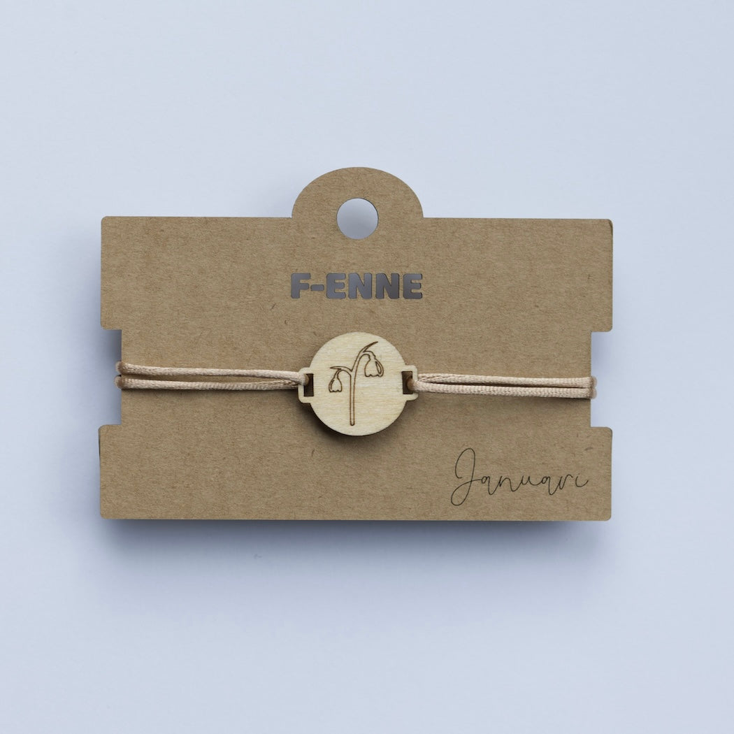 Armband met geboortebloem