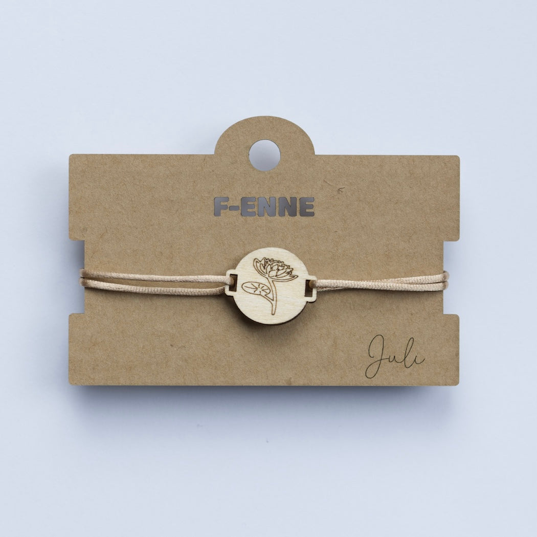 Armband met geboortebloem