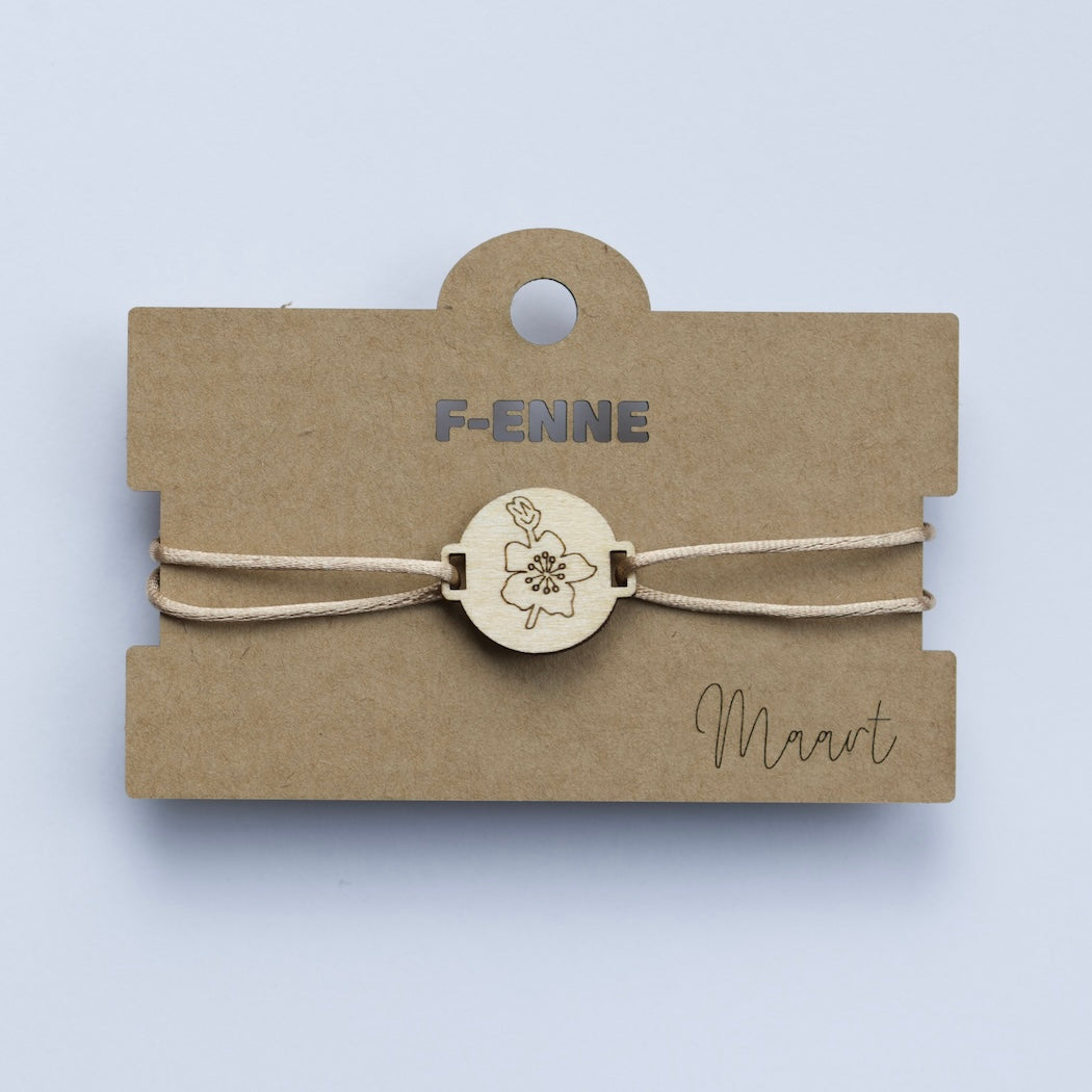 Armband met geboortebloem