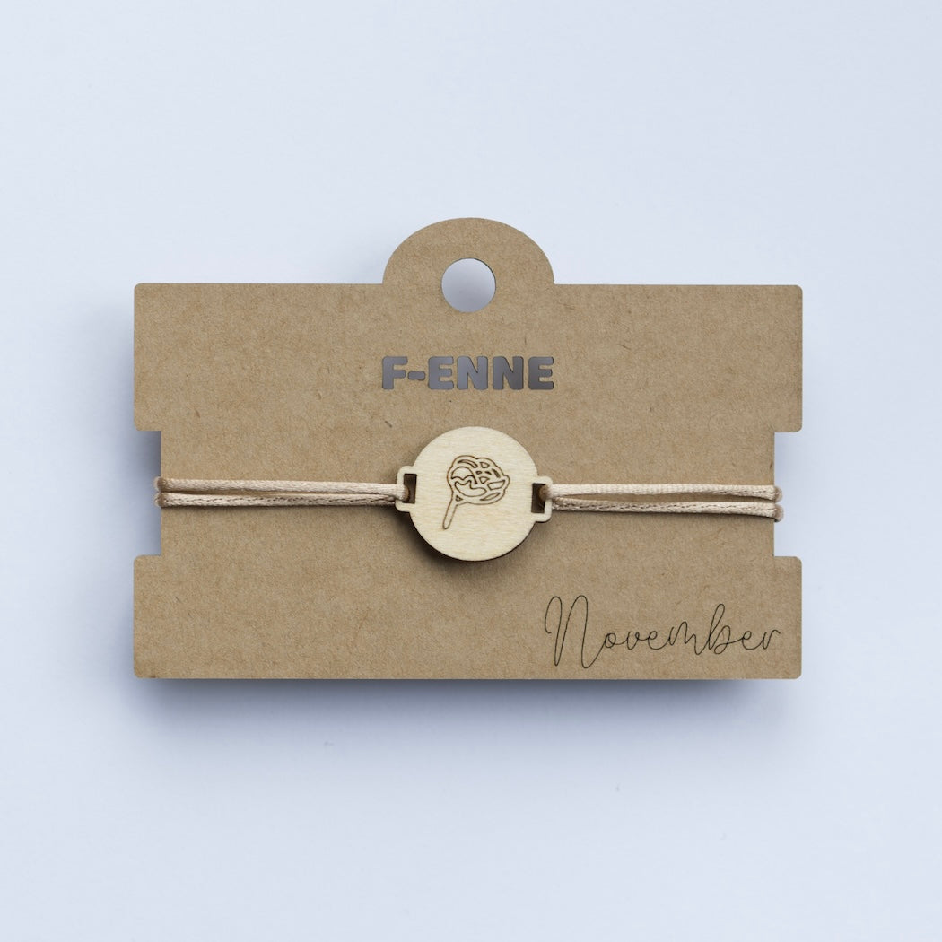 Armband met geboortebloem