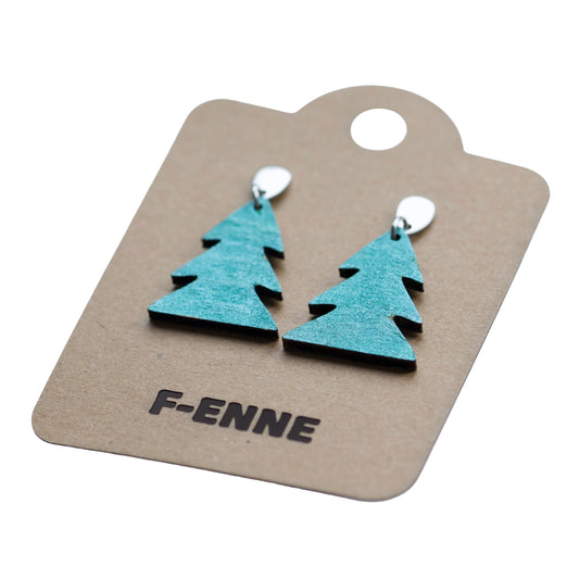 Kerstoorbellen – metallic groene kerstboom