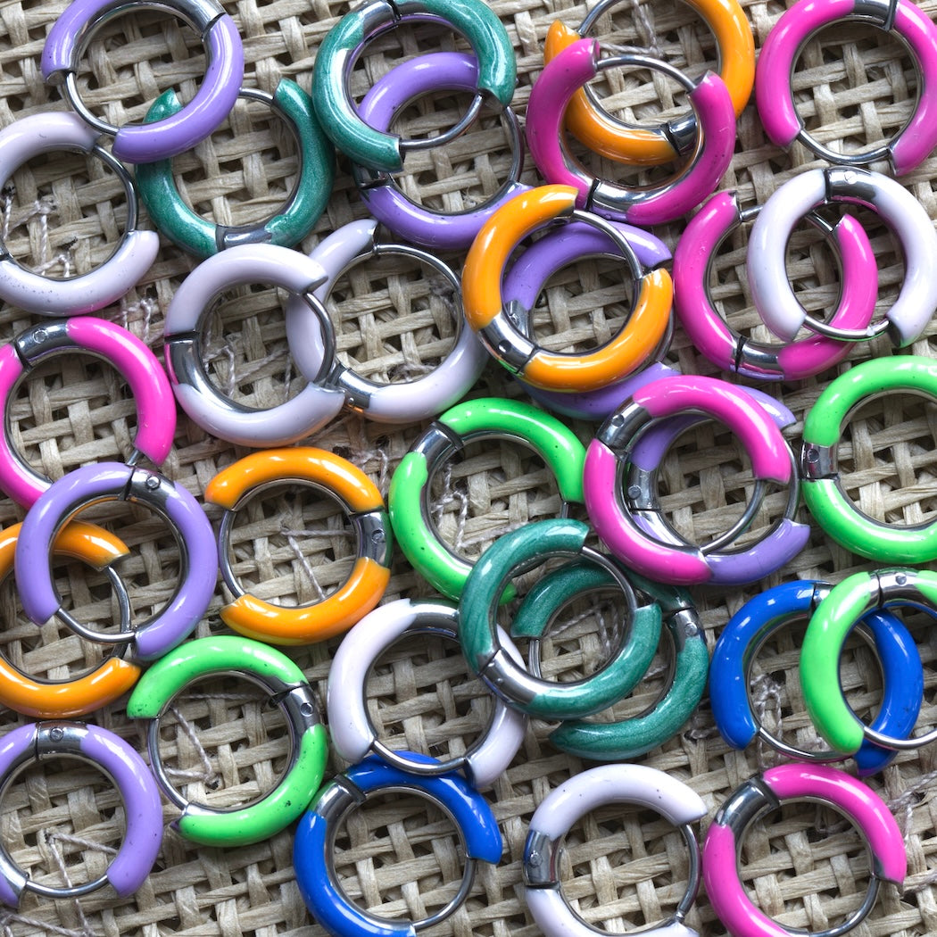 Oorbellen - hoelahoeps - zilver