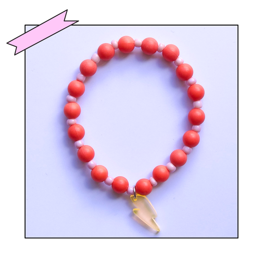 Kralenarmband met bliksembedel