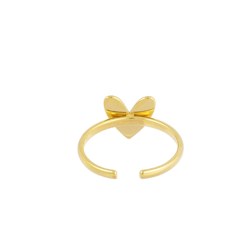 Stainless steel ring - klassiek hart